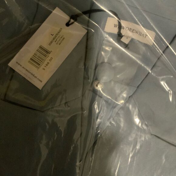 NWT Double Breasted Blazer in Storm WeWoreWhat Large - Picture 5 of 5